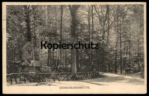 ALTE POSTKARTE GEORGSMARIENHÜTTE BEI OSNABRÜCK HOLSTE DENKMAL 1906 Gedenkstein monument Ansichtskarte cpa postcard AK