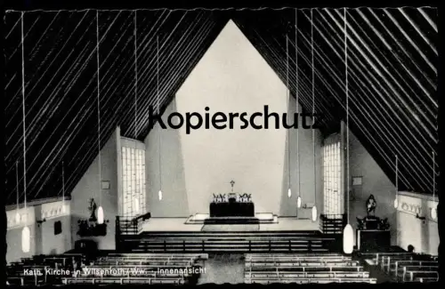 ÄLTERE POSTKARTE WILSENROTH WESTERWALD DORNBURG KATHOLISCHE KIRCHE church interieur l'église AK Ansichtskarte postcard