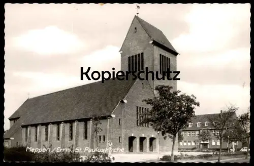 ÄLTERE POSTKARTE MEPPEN ST. PAULUSKIRCHE KIRCHE ST. PAULUS church église Ansichtskarte AK cpa postcard