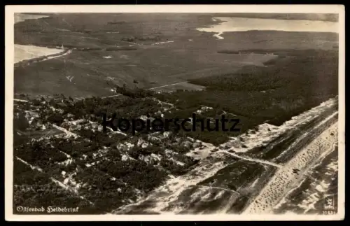ALTE POSTKARTE OSTSEEBAD HEIDEBRINK POMMERN 1935 Stempel Kolzow Wollin Miedzywodzie Polska poland Polen postcard cpa