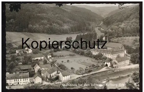 ÄLTERE POSTKARTE ST. THOMAS BEI KYLLBURG EIFEL Eisenbahn Schienen Bahnstrecke Bahn railroad railway track postcard cpa