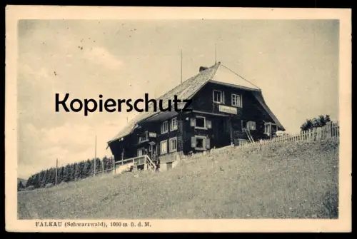 ALTE POSTKARTE FALKAU SCHWARZWALD EVANGELISCHER JUGENDBUND FERIENHEIM FELDBERG black forest foret-noire cpa postcard