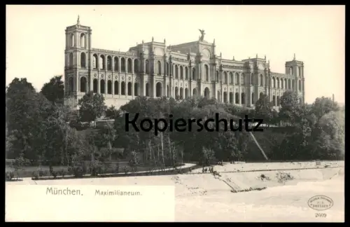 ALTE POSTKARTE MÜNCHEN MAXIMILIANEUM Munich postcard cpa AK Ansichtskarte