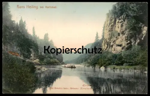 ALTE POSTKARTE HANS HEILING BEI KARLSBAD 1907 Karlovy Vary Ceska Republika Tschechien cpa postcard AK