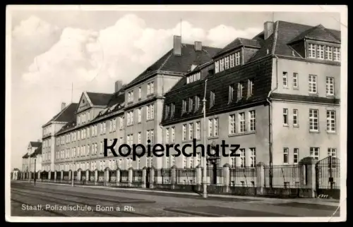 ALTE POSTKARTE BONN AM RHEIN POLIZEISCHULE Polizei Schule police academy school école de police cpa postcard AK