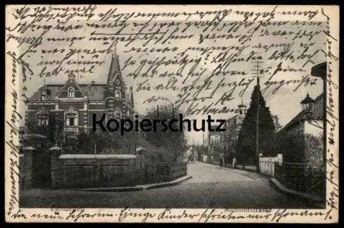 ALTE POSTKARTE EMSDETTEN MÜNSTERSTRASSE 1922 Ansichtskarte cpa postcard AK