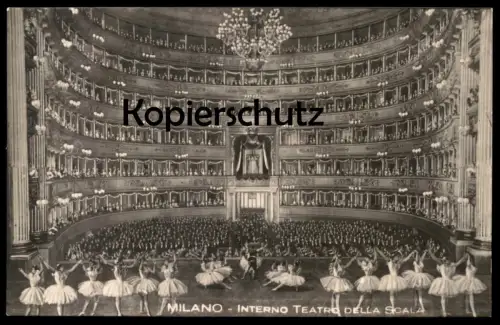 ALTE POSTKARTE MILANO INTERNO TEATRO DELLA SCALA BALLET Tanz danse dance Ansichtskarte AK cpa postcard Mailand
