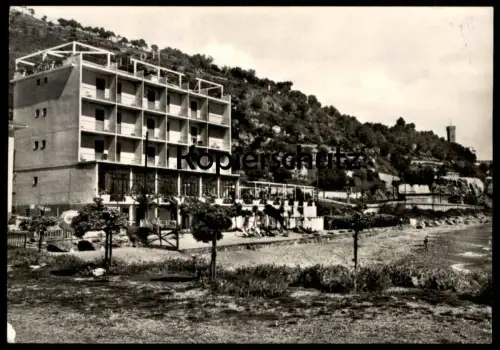 ÄLTERE POSTKARTE HOTEL RISTORANTE PENSIONE TORELLI CERIALE SAVONA CON TERRAZZA POSTEGGIO COPERTO TERMOSIFONE cartolina