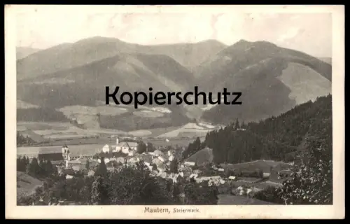 ALTE POSTKARTE MAUTERN STEIERMARK 1911 PANORAMA Österreich Austria Autriche Ansichtskarte AK cpa postcard