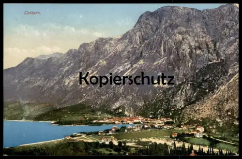 ALTE POSTKARTE CATTARO KOTOR MONTENEGRO Dalmatien Dalmatia Verlag Purger München Photochromie Ansichtskarte cpa postcard