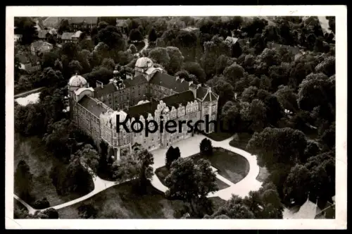 ÄLTERE POSTKARTE CELLE SCHLOSS FLIEGERAUFNAHME STEMPEL KRITIK AM STAAT STEHT DIR ZU DOCH DENK DARAN DER STAAT BIST DU