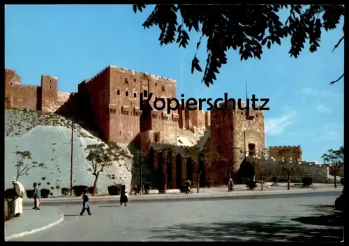 ÄLTERE POSTKARTE ALEPPO LA CITADELLE ALEP The Citadel Syrie Syria Syrien cpa postcard Ansichtskarte AK