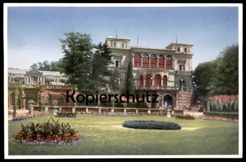 ALTE POSTKARTE STUTTGART VILLA BERG KAFFEE RESTAURANT INH. J. NEUFFER (RATSKELLER STUTTGART) postcard cpa Ansichtskarte