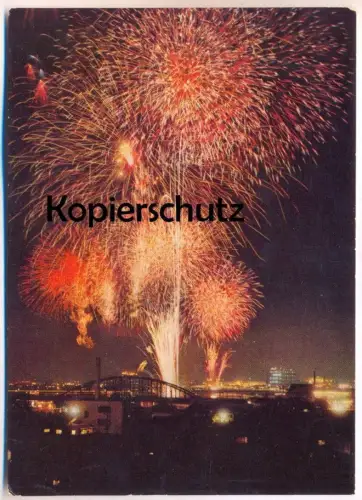 ÄLTERE POSTKARTE TOKIO FEUERWERK FIREWORKS RIVER SUMIDA Feu d'artifice Tokyo Japan japon cpa postcard AK Ansichtskarte