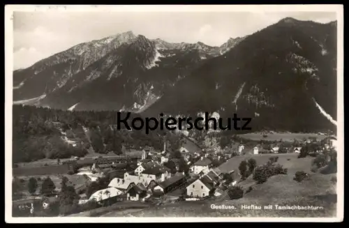 ALTE POSTKARTE GESÄUSE HIEFLAU MIT TAMISCHBACHTURM 1929 Österreich Austria Autriche Ansichtskarte AK cpa postcard
