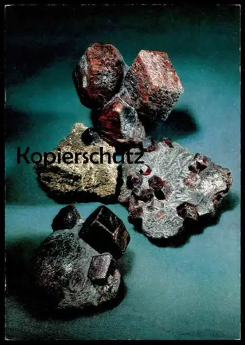 ÄLTERE POSTKARTE EDELSTEINE IN DER MEDIZIN GRANAT FOLGE II SEDA-ILDAMEN Edelstein Stein coated stone gem gemme postcard