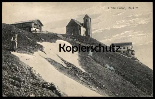 ALTE POSTKARTE HOHE SALVE 1824 M HOPFGARTEN bei Wörgl Kufstein Kitzbühel Kirche church Tirol Austria Österreich Alpen