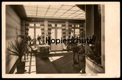 ALTE POSTKARTE MÜNSTER WESTFALEN HOTEL-HALLE HOTEL RESTAURANT KÜPPER-FECHTRUP MARIENPLATZ Ansichtskarte postcard cpa AK