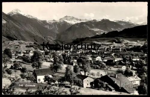 ÄLTERE POSTKARTE ENNENDA TOTALANSICHT BERGE Glarus Suisse Switzerland Schweiz Helvetia Ansichtskarte postcard cpa AK