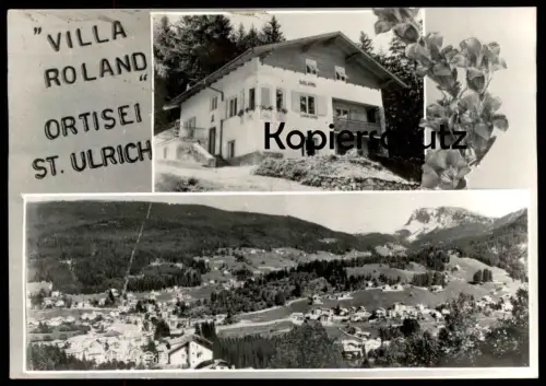 ÄLTERE POSTKARTE ORTISEI ST. ULRICH VILLA ROLAND BOZEN Alto Adige Val Gardena Dolomiti Italia italy cpa postcard AK