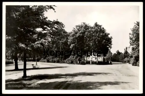 ÄLTERE POSTKARTE GRONINGEN STADSPARK SCHOLTENMONUMENT Monument Denkmal Park Ansichtskarte AK cpa postcard
