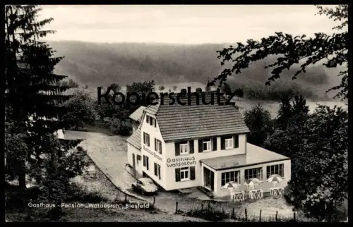 ÄLTERE POSTKARTE BIESFELD GASTHAUS PENSION WALDESRUH SCHEID POST BECHEN KÜRTEN Ruf Dürscheid Ansichtskarte cpa postcard
