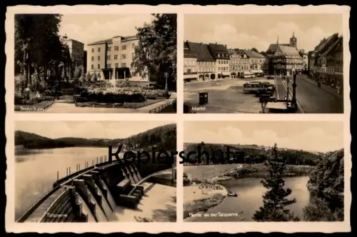 ALTE POSTKARTE MITTWEIDA IN SACHSEN PARTIE AN DER TALSPERRE MARKT TECHNIKUM Oldtimer Fischhandlung Hotel Ansichtskarte