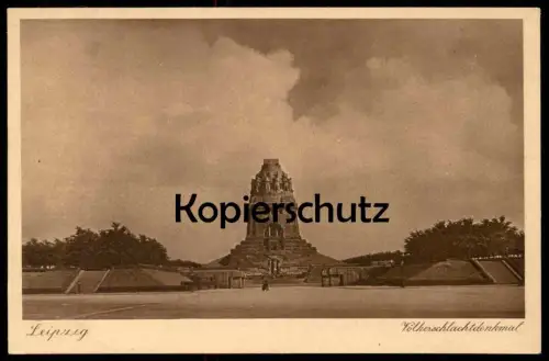 ALTE POSTKARTE LEIPZIG VÖLKERSCHLACHTDENKMAL ZUR ERINNERUNG AN DIE 100JÄHRIGE WIEDERKEHR DER BEFREIUNGSKRIEGE 1813 cpa