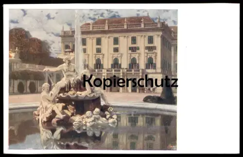 ALTE KÜNSTLER POSTKARTE RAIMUND GERMELA WIEN SCHLOSS SCHÖNBRUNN BRÜDER KOHN B.K.W.I. Vienna Vienne Ansichtskarte AK cpa