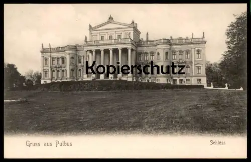 ALTE POSTKARTE GRUSS AUS PUTBUS SCHLOSS INSEL RÜGEN castle chateau AK Ansichtskarte postcard