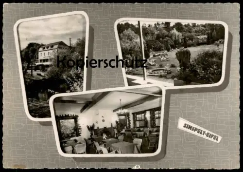 ÄLTERE POSTKARTE SINSPELT SÜDEIFEL HOTEL W. ALTRINGER NEUZEITLICHE FREMDENZIMMER Eifel Kreis Bitburg-Prüm Ansichtskarte