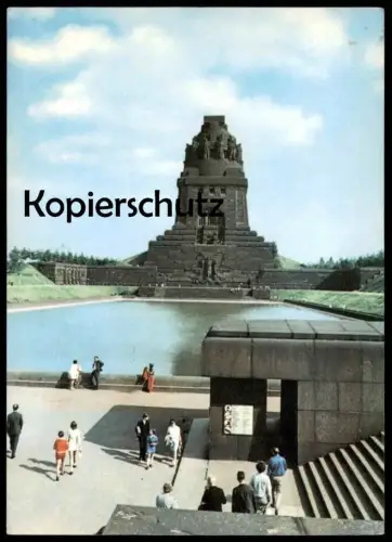 POSTKARTE LEIPZIG MESSESTADT VÖLKERSCHLACHTDENKMAL Battle-of Nations Monument de la Bataille des Nations Ansichtskarte