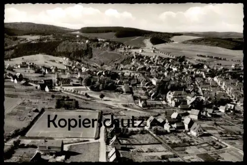 ÄLTERE POSTKARTE WINTERBERG SAUERLAND LUFTAUFNAHME FUSSBALLFELD Fussball-Platz Stadion stade stadium cpa postcard AK