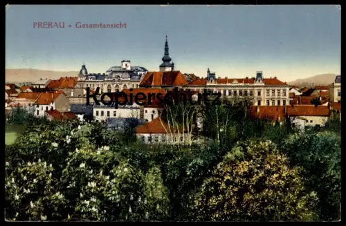 ALTE POSTKARTE PRERAU = GESAMTANSICHT PANORAMA Mähren Prerov Prerova Tschechische Republik Ansichtskarte postcard cpa AK