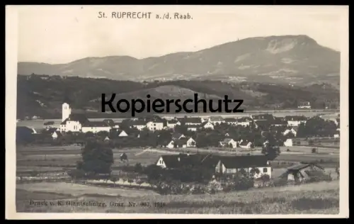 ALTE POSTKARTE SANKT RUPRECHT AN DER RAAB 1912 St. Steiermark Styria Österreich Austria Autriche Ansichtskarte postcard