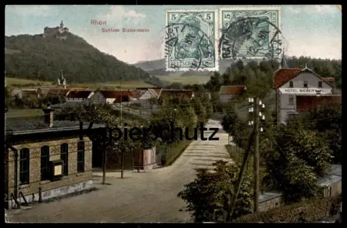 ALTE POSTKARTE RHÖN SCHLOSS BIEBERSTEIN HOTEL BIEBERTHAL Hofbieber castle chateau Ansichtskarte AK cpa postcard
