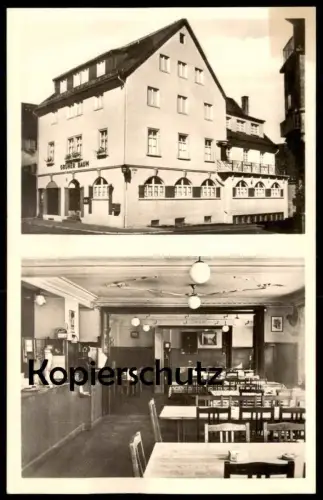 ALTE POSTKARTE HEIDENHEIM BRENZ GASTHOF UND METZGEREI GRÜNER BAUM ZENTRALHEIZUNG BES. MAX JOOSS Ansichtskarte postcard