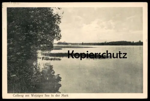 ALTE POSTKARTE COLBERG AM WOLZIGER SEE IN DER MARK Kolberg Heidesee bei Königs Wusterhausen Ansichtskarte cpa postcard