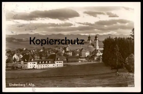 ALTE POSTKARTE LINDENBERG IM ALLGÄU MOORBAD WINTERSPORTPLATZ STADION BAYERN stadium AK Ansichtskarte cpa postcard