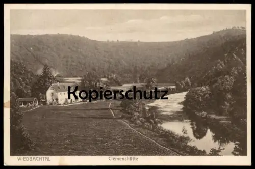 ALTE POSTKARTE WIEDBACHTAL CLEMENSHÜTTE Niederbreitbach bei Waldbreitbach Neustadt Wied cpa postcard AK Ansichtskarte