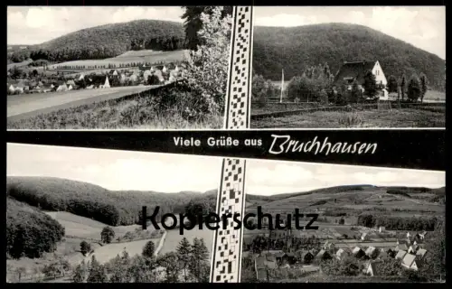 ÄLTERE POSTKARTE VIELE GRÜSSE AUS BRUCHHAUSEN Ottbergen Höxter cpa postcard AK Ansichtskarte