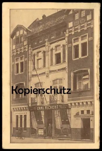 ALTE POSTKARTE KAISERSWERTH GESCHÄFT CARL RICKERT MILITÄR-EFFEKTEN-HANDLUNG VERFASST AN HELENE RICKERT Düsseldorf AK