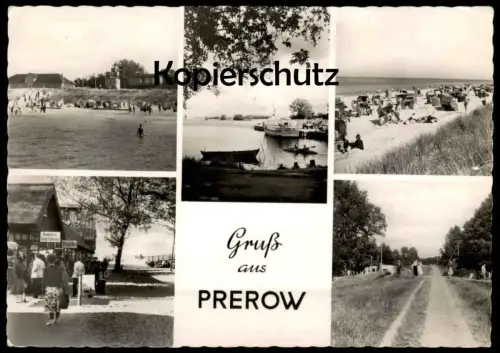 ÄLTERE POSTKARTE GRUSS AUS PREROW DARSS OSTSEE cpa postcard AK Ansichtskarte