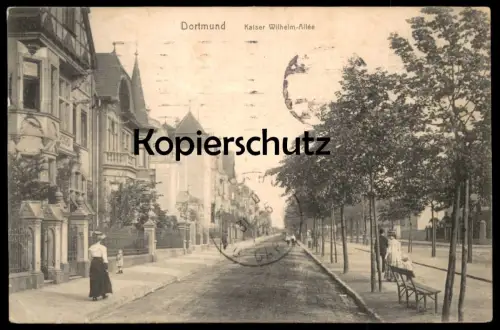 ALTE POSTKARTE DORTMUND KAISER WILHELM-ALLEE 1912 Ruhrallee Kind child enfant Ansichtskarte AK cpa postcard