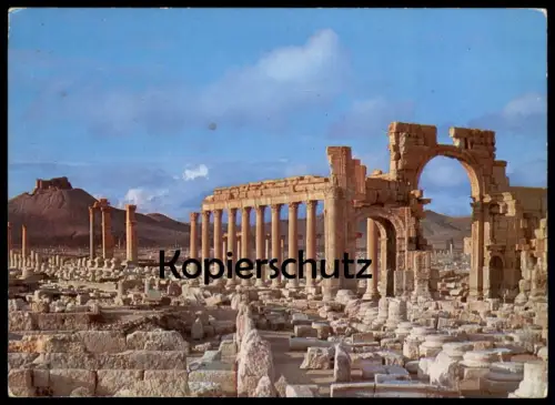 ÄLTERE POSTKARTE PALMYRE GREAT COLONNADE Palmyra Tadmur Syrie Syria Syrien cpa postcard AK Ansichtskarte