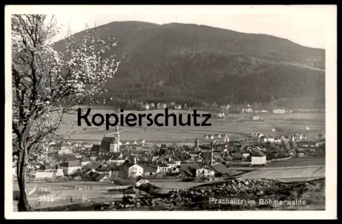 ALTE POSTKARTE PRACHATITZ IM BÖHMERWALDE 1941 PANORAMA GESAMTANSICHT TOTALANSICHT Prachatice cpa postcard Ansichtskarte