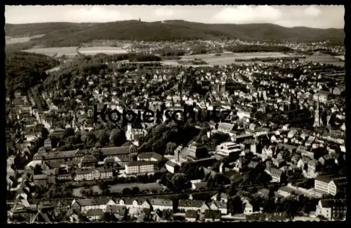 ALTE POSTKARTE DETMOLD FLIEGERAUFNAHME PANORAMA TOTALANSICHT GESAMTANSICHT cpa postcard Ansichtskarte AK