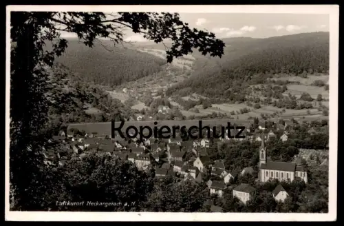 ALTE POSTKARTE LUFTKURORT NECKARGERACH AM NECKAR 1939 PANORAMA TOTALANSICHT GESAMTANSICHT Ansichtskarte AK cpa postcard