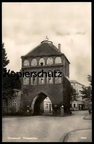 ALTE POSTKARTE STRALSUND KNIEPERTOR STADTTOR TOR Ansichtskarte AK cpa postcard
