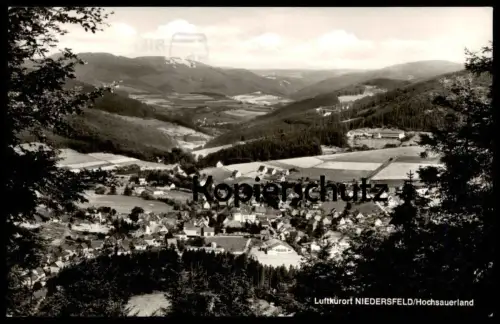 ÄLTERE POSTKARTE LUFTKURORT NIEDERSFELD WINTERBERG HOCHSAUERLAND BIER STEMPEL beer stamp cpa postcard Ansichtskarte AK